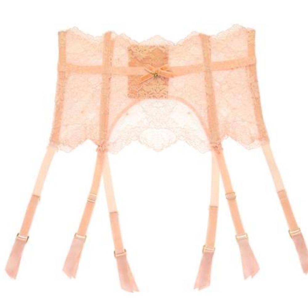 DITA VON TEESE LUREX LACE SUSPENDER